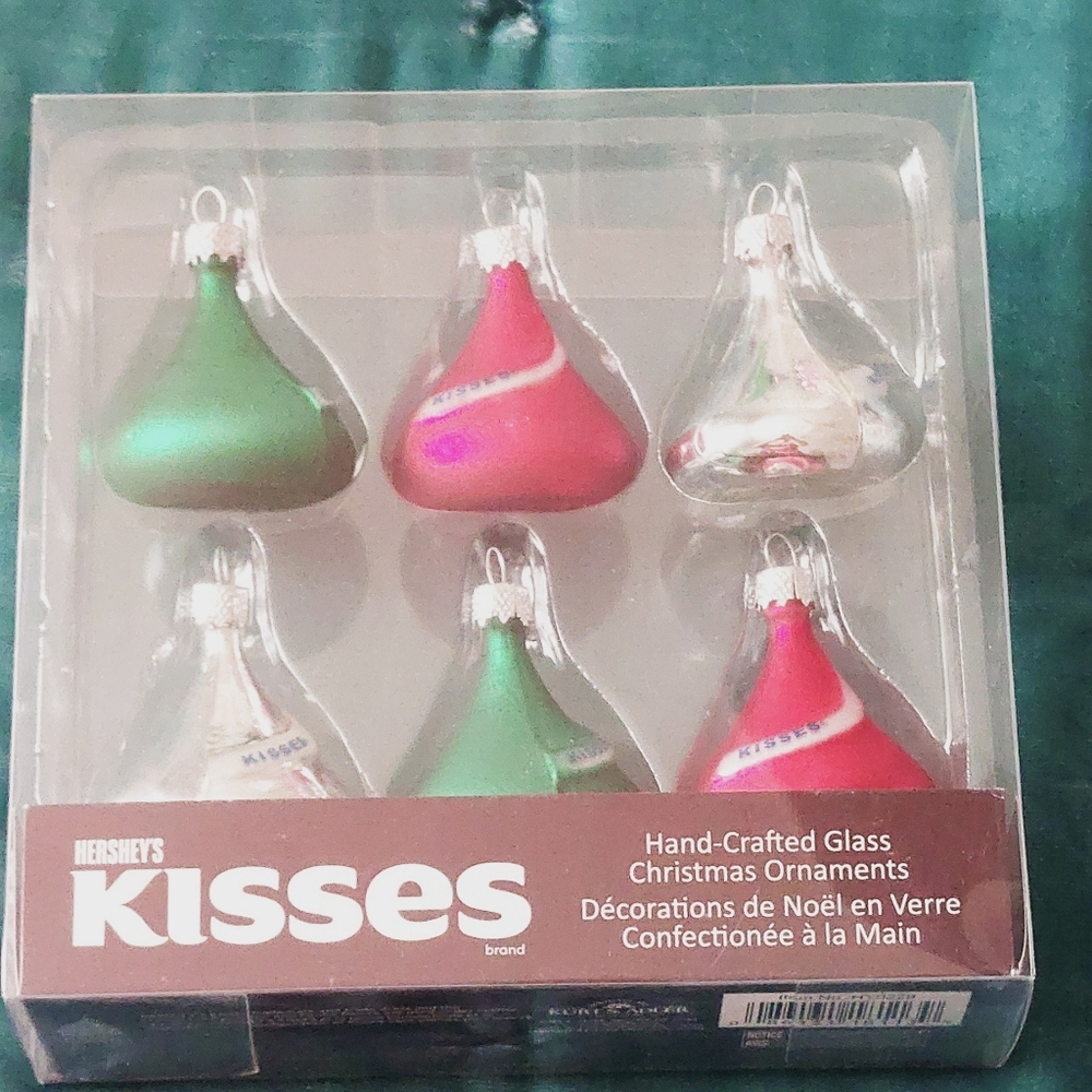Herheys X Kurt Adler Kisses Glass Ornaments